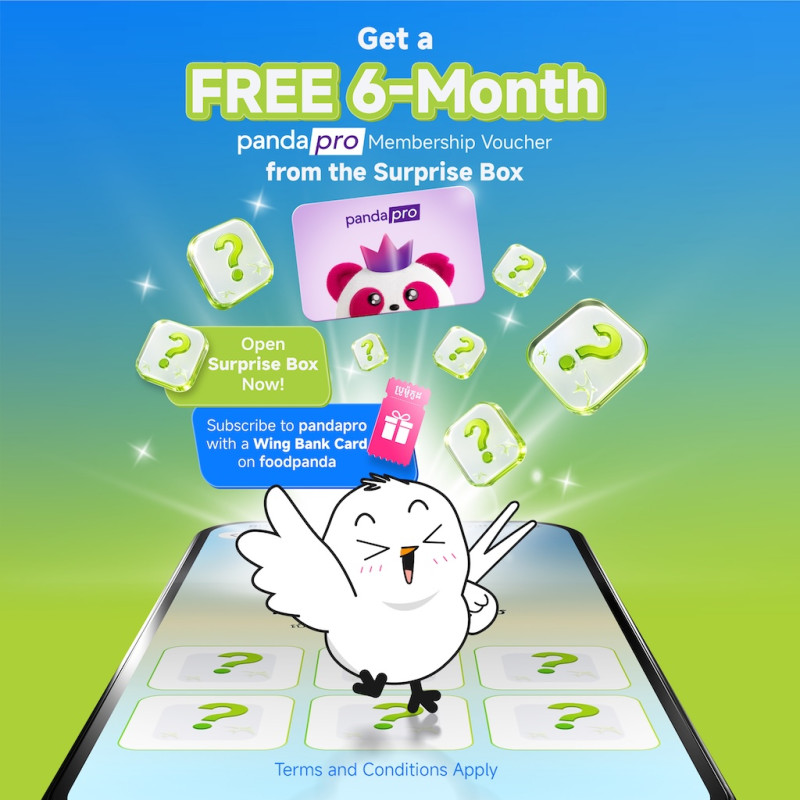 Get a FREE 6-Month PandaPro Membership Voucher from the Wing Bank Surprise Box