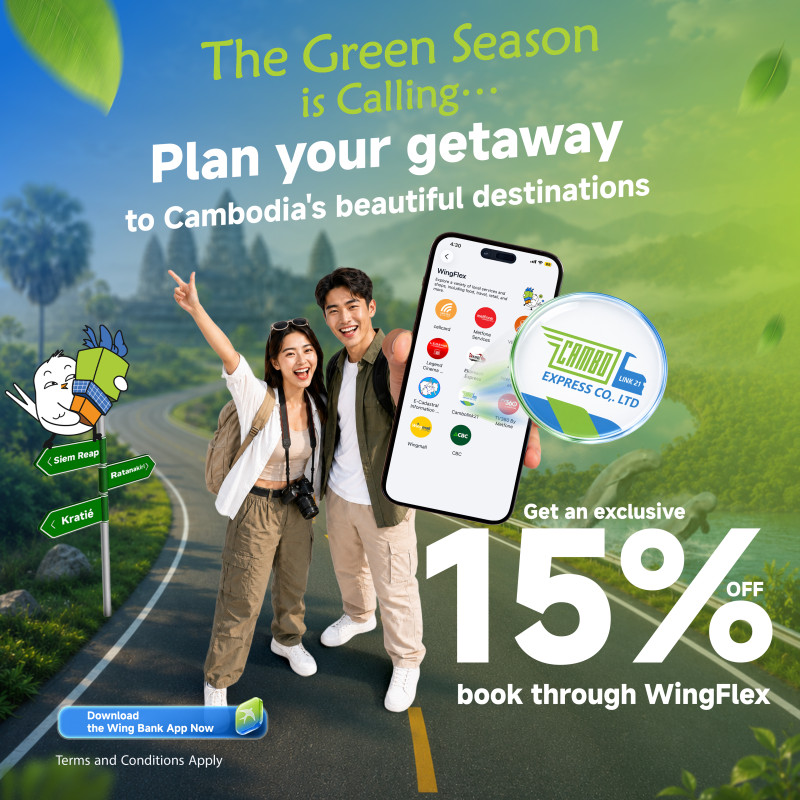 Book a Cambolink21 Bus Ticket on WingFlex & Enjoy 15% OFF