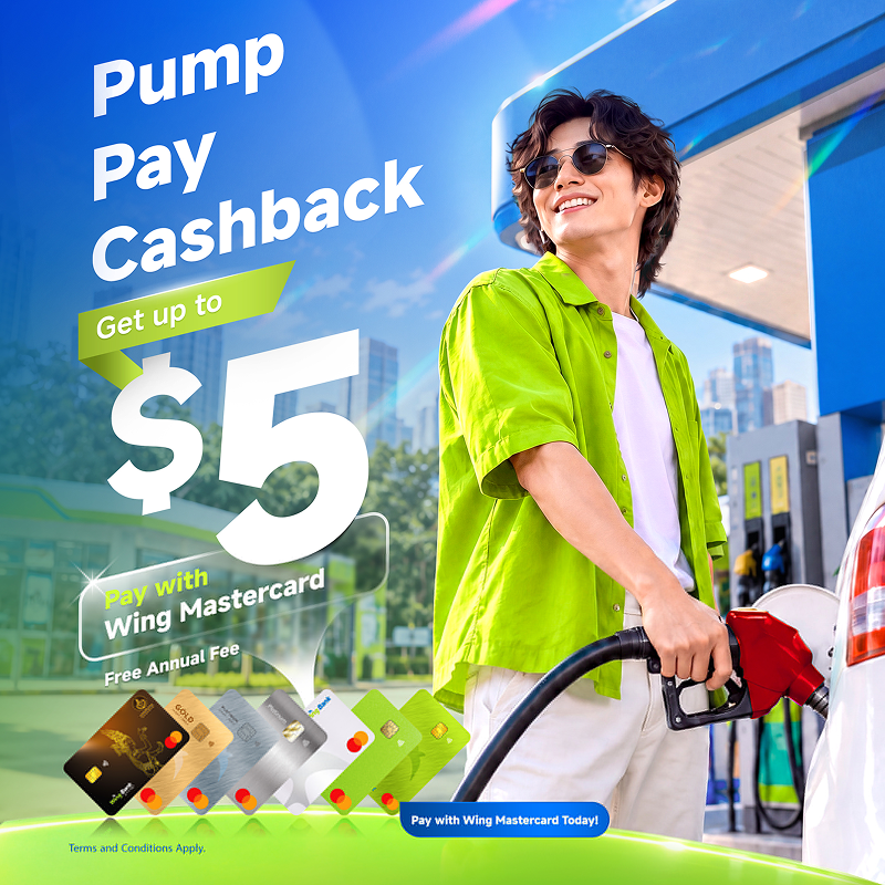 Get Up to $5 Cashback on Fuel with Wing Mastercard