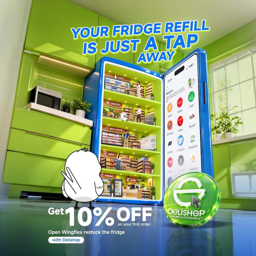 Get 10% OFF Your First Order from Delishop on WingFlex