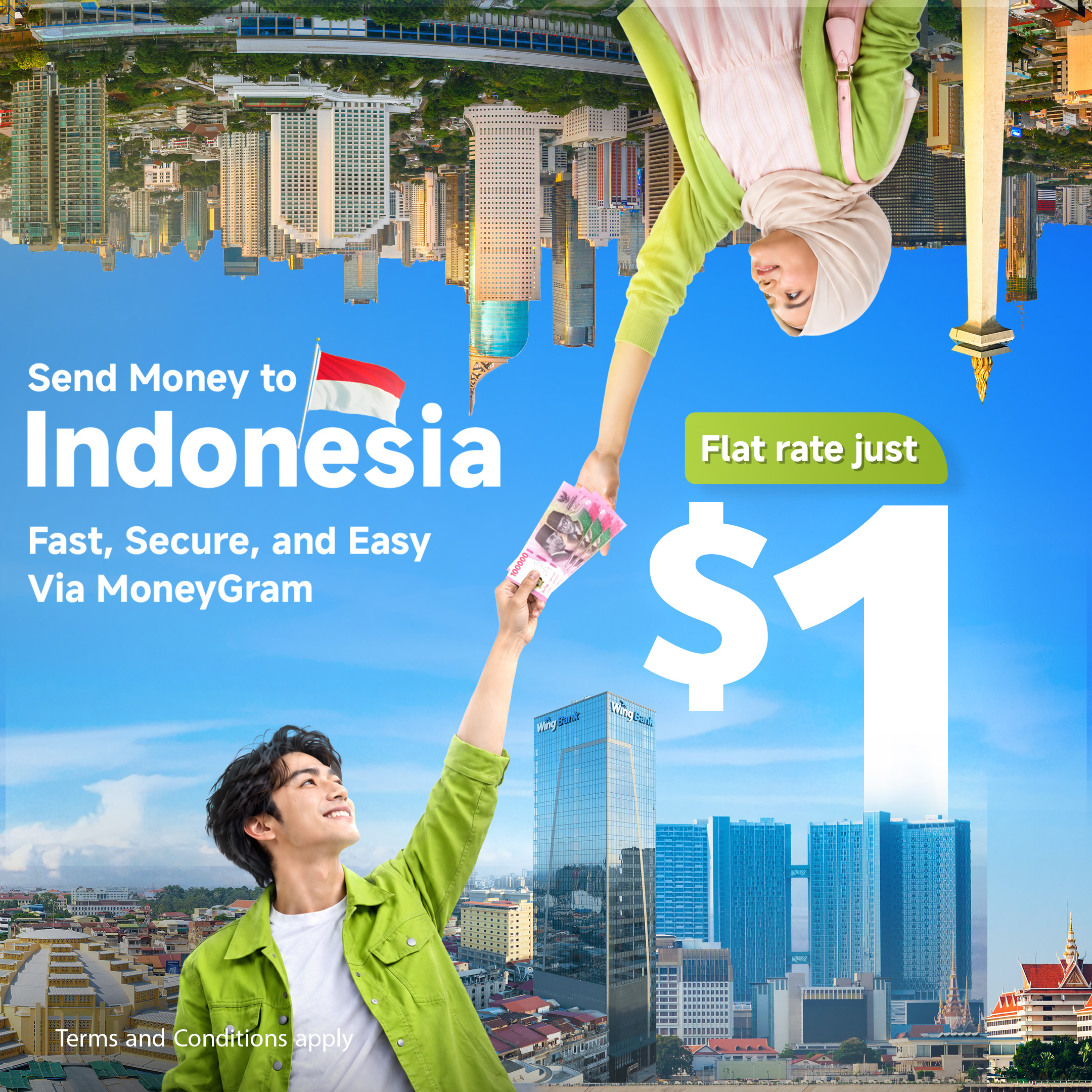 Send Money Home to Indonesia for Just USD 1