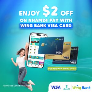 Get a $2 discount instantly on Nham24 with a Wing Visa card