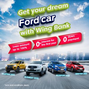 Get you dream Ford car <br> with Wing Bank