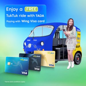 Enjoy a free ride with Wing Visa card