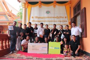 Neak Oknha Kith Meng Donated 20 Million Riels to the Angkor Hospital for Children