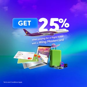 Fly with Cambodia Angkor Air and save 25% with Wing Mastercard