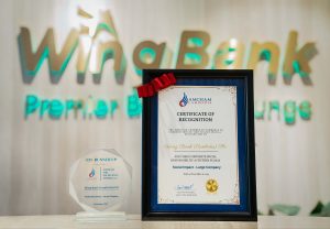 AmCham Recognizes Wing Bank for Outstanding Social Contributions