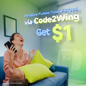 Get $1 Reward When You Receive Money via Code2Wing